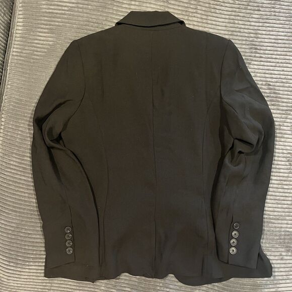 NEW, Spanx Carefree Crepe Blazer in Black SZ Large Crisp Classic Versatile - Picture 10 of 10